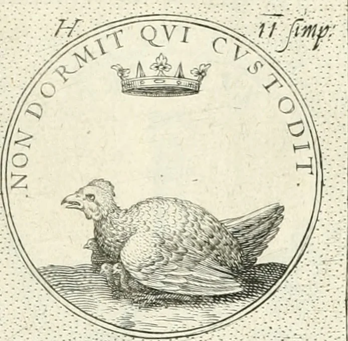 An illustration from Symbola diuina & humana pontificvm, imperatorvm, regvm : accessit breuis & facilis isagoge Iac. Typotii : ex mvsaeo Octavii de Strada civis Romani : tomus primus[-tertius], 1601, leaf 106