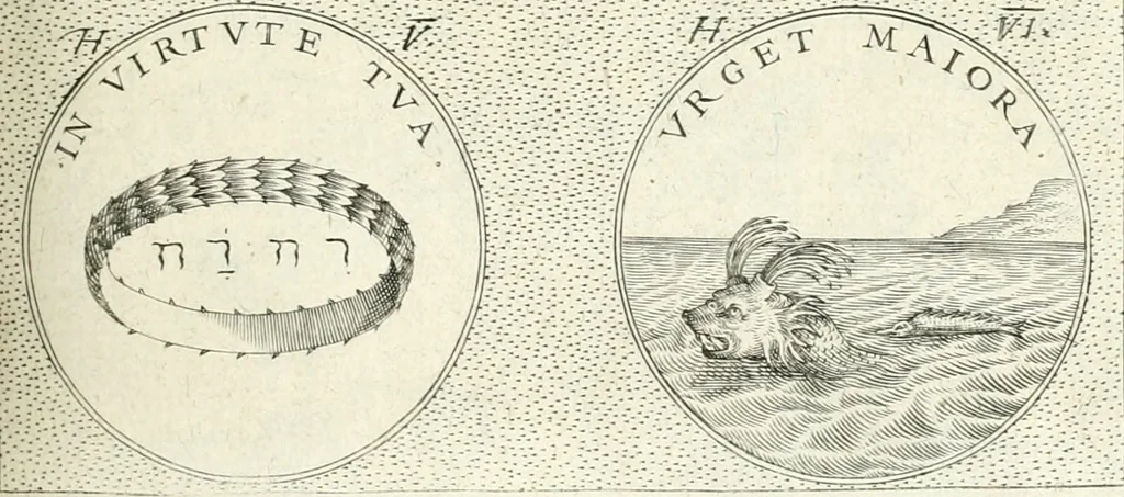 An illustration from Symbola diuina & humana pontificvm, imperatorvm, regvm : accessit breuis & facilis isagoge Iac. Typotii : ex mvsaeo Octavii de Strada civis Romani : tomus primus[-tertius], 1601, leaf 106