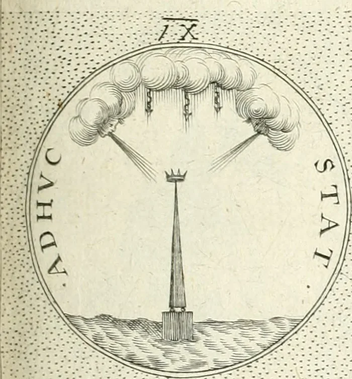 An illustration from Symbola diuina & humana pontificvm, imperatorvm, regvm : accessit breuis & facilis isagoge Iac. Typotii : ex mvsaeo Octavii de Strada civis Romani : tomus primus[-tertius], 1601, leaf 108