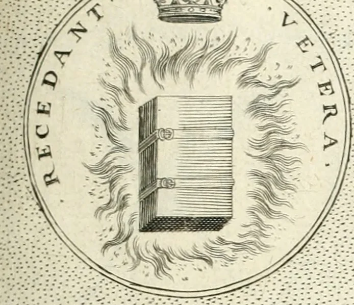 An illustration from Symbola diuina & humana pontificvm, imperatorvm, regvm : accessit breuis & facilis isagoge Iac. Typotii : ex mvsaeo Octavii de Strada civis Romani : tomus primus[-tertius], 1601, leaf 114