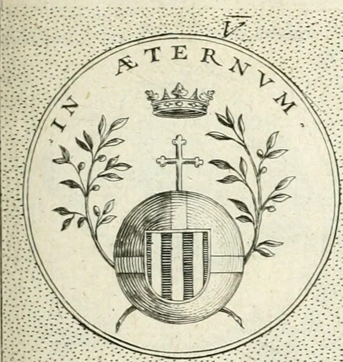 An illustration from Symbola diuina & humana pontificvm, imperatorvm, regvm : accessit breuis & facilis isagoge Iac. Typotii : ex mvsaeo Octavii de Strada civis Romani : tomus primus[-tertius], 1601, leaf 114