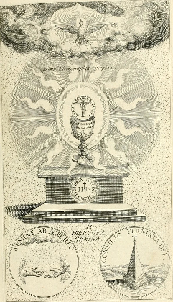An illustration from Symbola diuina & humana pontificvm, imperatorvm, regvm : accessit breuis & facilis isagoge Iac. Typotii : ex mvsaeo Octavii de Strada civis Romani : tomus primus[-tertius], 1601, leaf 12