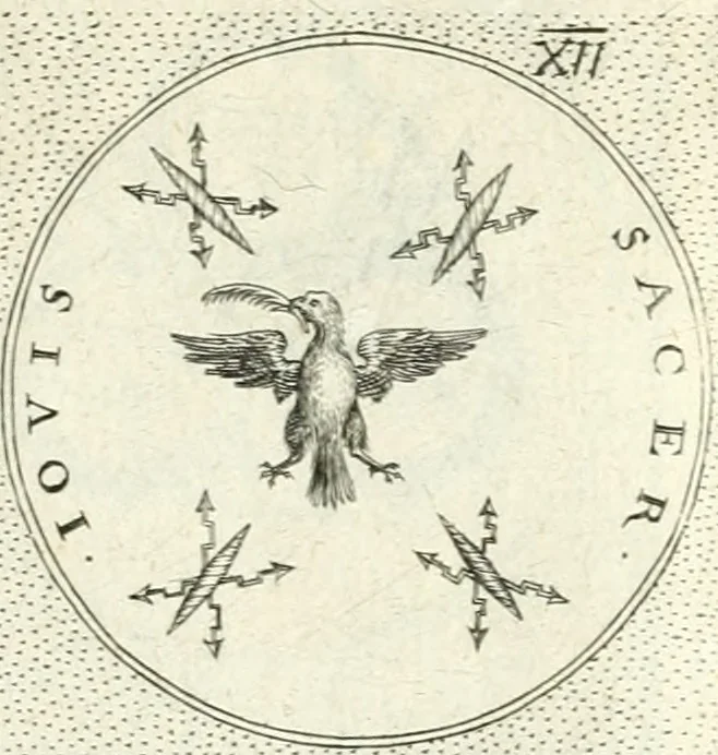 An illustration from Symbola diuina & humana pontificvm, imperatorvm, regvm : accessit breuis & facilis isagoge Iac. Typotii : ex mvsaeo Octavii de Strada civis Romani : tomus primus[-tertius], 1601, leaf 120