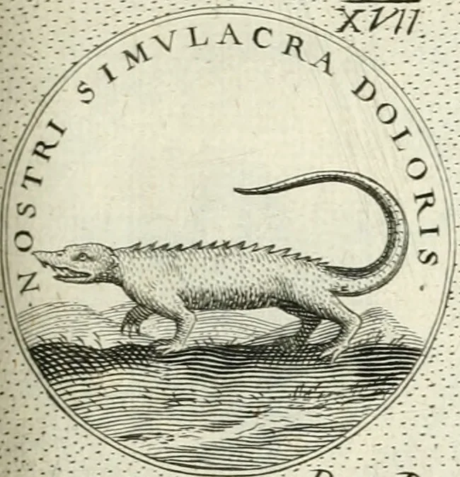 An illustration from Symbola diuina & humana pontificvm, imperatorvm, regvm : accessit breuis & facilis isagoge Iac. Typotii : ex mvsaeo Octavii de Strada civis Romani : tomus primus[-tertius], 1601, leaf 122