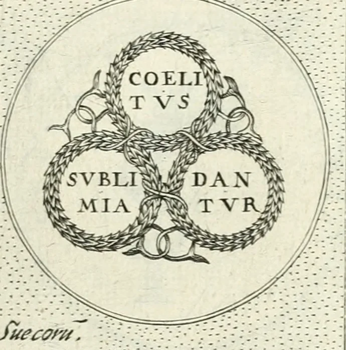 An illustration from Symbola diuina & humana pontificvm, imperatorvm, regvm : accessit breuis & facilis isagoge Iac. Typotii : ex mvsaeo Octavii de Strada civis Romani : tomus primus[-tertius], 1601, leaf 122