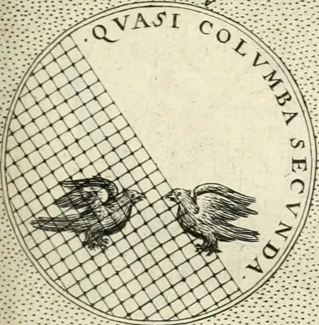 An illustration from Symbola diuina & humana pontificvm, imperatorvm, regvm : accessit breuis & facilis isagoge Iac. Typotii : ex mvsaeo Octavii de Strada civis Romani : tomus primus[-tertius], 1601, leaf 126