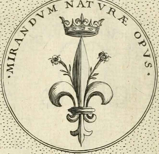 An illustration from Symbola diuina & humana pontificvm, imperatorvm, regvm : accessit breuis & facilis isagoge Iac. Typotii : ex mvsaeo Octavii de Strada civis Romani : tomus primus[-tertius], 1601, leaf 128