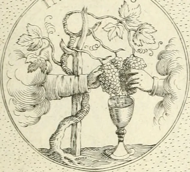 An illustration from Symbola diuina & humana pontificvm, imperatorvm, regvm : accessit breuis & facilis isagoge Iac. Typotii : ex mvsaeo Octavii de Strada civis Romani : tomus primus[-tertius], 1601, leaf 14