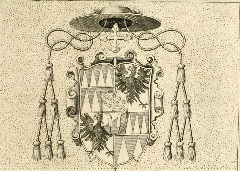 An illustration from Symbola diuina & humana pontificvm, imperatorvm, regvm : accessit breuis & facilis isagoge Iac. Typotii : ex mvsaeo Octavii de Strada civis Romani : tomus primus[-tertius], 1601, leaf 232