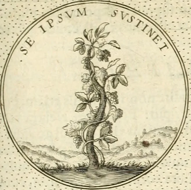 An illustration from Symbola diuina & humana pontificvm, imperatorvm, regvm : accessit breuis & facilis isagoge Iac. Typotii : ex mvsaeo Octavii de Strada civis Romani : tomus primus[-tertius], 1601, leaf 238