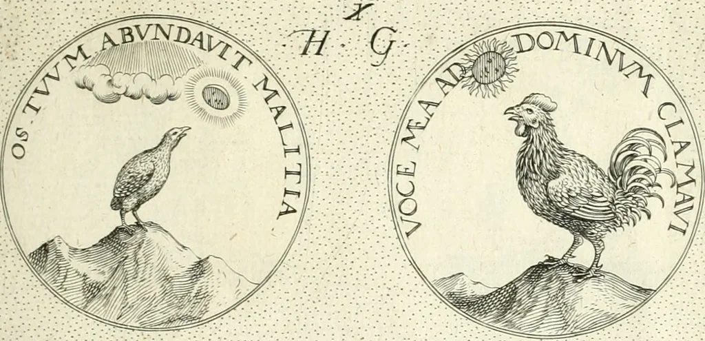 An illustration from Symbola diuina & humana pontificvm, imperatorvm, regvm : accessit breuis & facilis isagoge Iac. Typotii : ex mvsaeo Octavii de Strada civis Romani : tomus primus[-tertius], 1601, leaf 24