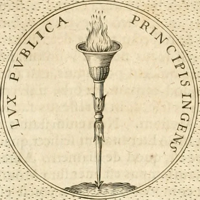 An illustration from Symbola diuina & humana pontificvm, imperatorvm, regvm : accessit breuis & facilis isagoge Iac. Typotii : ex mvsaeo Octavii de Strada civis Romani : tomus primus[-tertius], 1601, leaf 243
