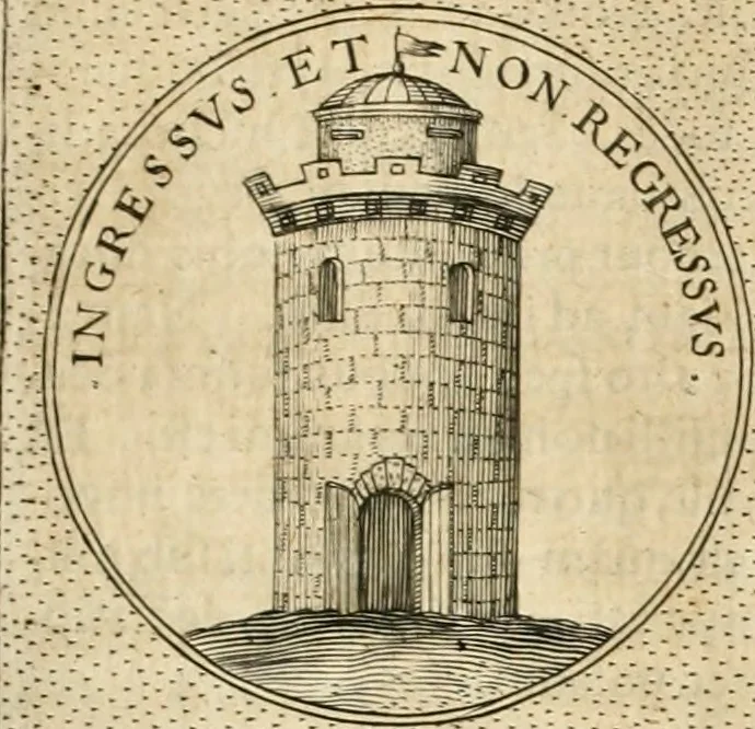 An illustration from Symbola diuina & humana pontificvm, imperatorvm, regvm : accessit breuis & facilis isagoge Iac. Typotii : ex mvsaeo Octavii de Strada civis Romani : tomus primus[-tertius], 1601, leaf 252