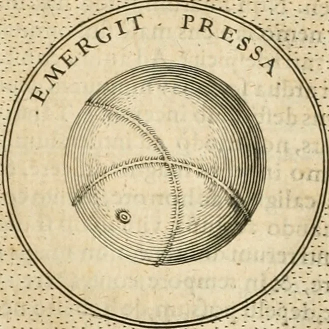 An illustration from Symbola diuina & humana pontificvm, imperatorvm, regvm : accessit breuis & facilis isagoge Iac. Typotii : ex mvsaeo Octavii de Strada civis Romani : tomus primus[-tertius], 1601, leaf 252