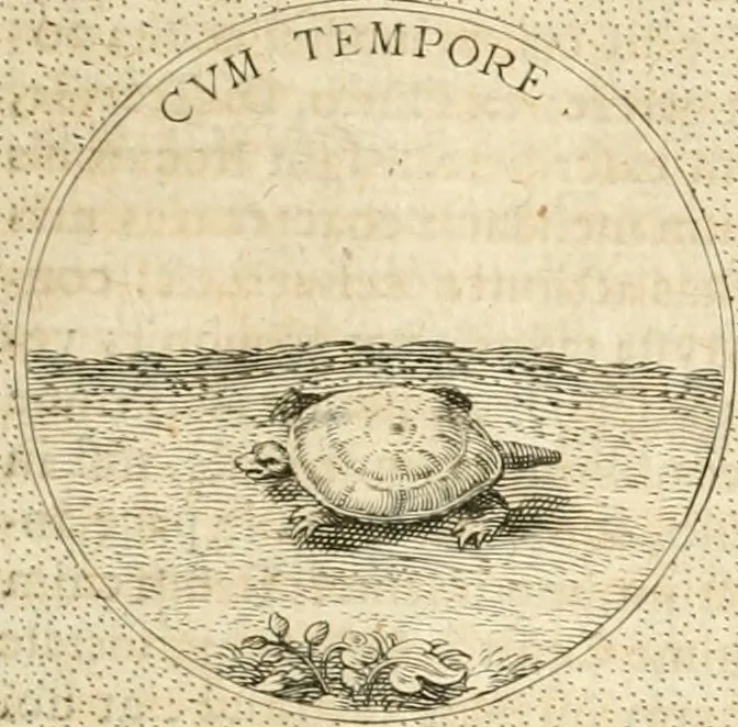 An illustration from Symbola diuina & humana pontificvm, imperatorvm, regvm : accessit breuis & facilis isagoge Iac. Typotii : ex mvsaeo Octavii de Strada civis Romani : tomus primus[-tertius], 1601, leaf 256
