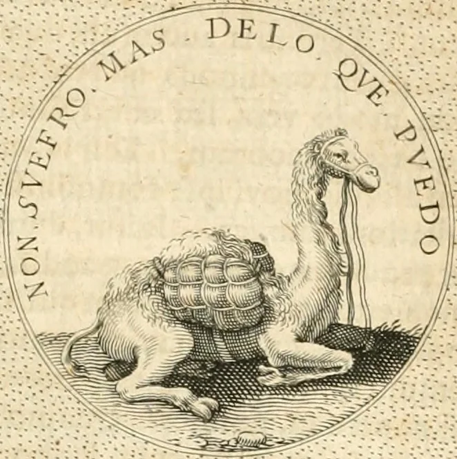 An illustration from Symbola diuina & humana pontificvm, imperatorvm, regvm : accessit breuis & facilis isagoge Iac. Typotii : ex mvsaeo Octavii de Strada civis Romani : tomus primus[-tertius], 1601, leaf 256