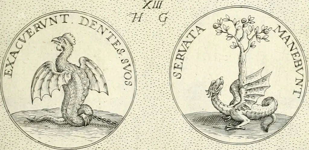 An illustration from Symbola diuina & humana pontificvm, imperatorvm, regvm : accessit breuis & facilis isagoge Iac. Typotii : ex mvsaeo Octavii de Strada civis Romani : tomus primus[-tertius], 1601, leaf 26