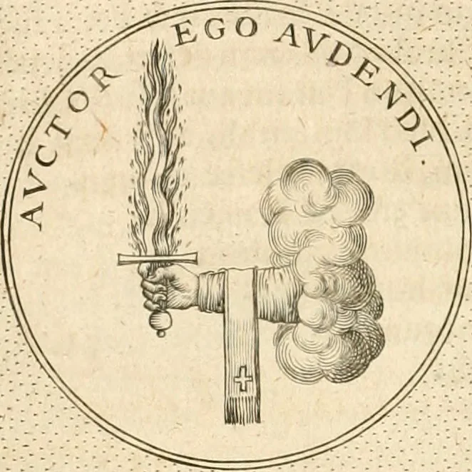 An illustration from Symbola diuina & humana pontificvm, imperatorvm, regvm : accessit breuis & facilis isagoge Iac. Typotii : ex mvsaeo Octavii de Strada civis Romani : tomus primus[-tertius], 1601, leaf 265