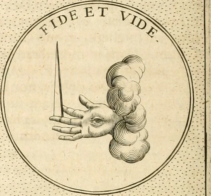 An illustration from Symbola diuina & humana pontificvm, imperatorvm, regvm : accessit breuis & facilis isagoge Iac. Typotii : ex mvsaeo Octavii de Strada civis Romani : tomus primus[-tertius], 1601, leaf 265