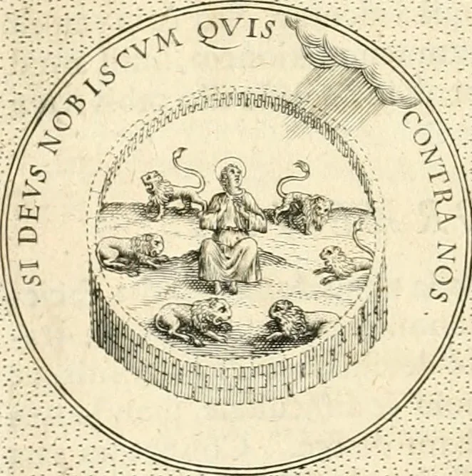 An illustration from Symbola diuina & humana pontificvm, imperatorvm, regvm : accessit breuis & facilis isagoge Iac. Typotii : ex mvsaeo Octavii de Strada civis Romani : tomus primus[-tertius], 1601, leaf 269