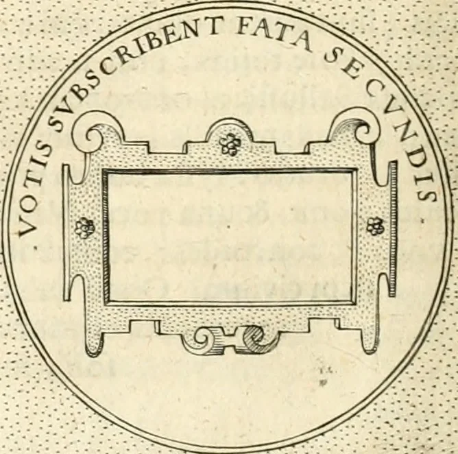 An illustration from Symbola diuina & humana pontificvm, imperatorvm, regvm : accessit breuis & facilis isagoge Iac. Typotii : ex mvsaeo Octavii de Strada civis Romani : tomus primus[-tertius], 1601, leaf 269