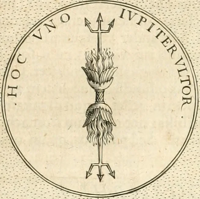 An illustration from Symbola diuina & humana pontificvm, imperatorvm, regvm : accessit breuis & facilis isagoge Iac. Typotii : ex mvsaeo Octavii de Strada civis Romani : tomus primus[-tertius], 1601, leaf 273