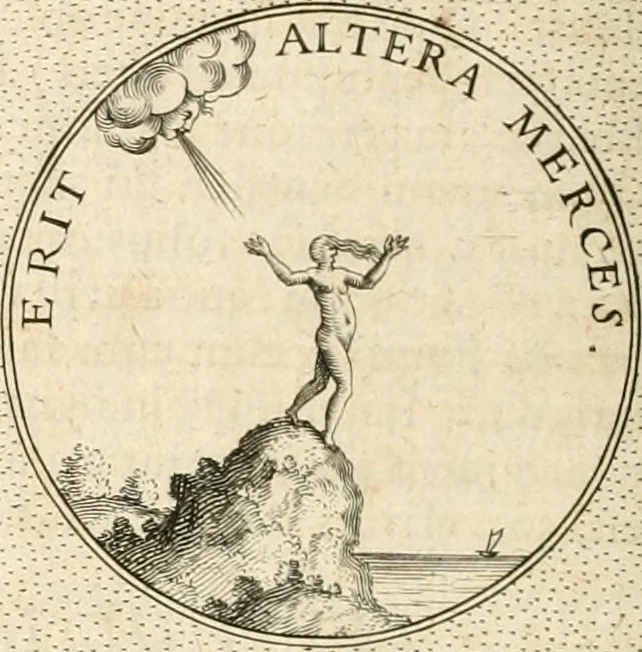 An illustration from Symbola diuina & humana pontificvm, imperatorvm, regvm : accessit breuis & facilis isagoge Iac. Typotii : ex mvsaeo Octavii de Strada civis Romani : tomus primus[-tertius], 1601, leaf 273