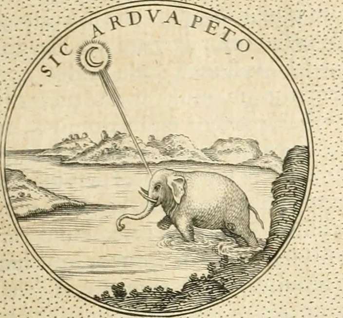 An illustration from Symbola diuina & humana pontificvm, imperatorvm, regvm : accessit breuis & facilis isagoge Iac. Typotii : ex mvsaeo Octavii de Strada civis Romani : tomus primus[-tertius], 1601, leaf 278