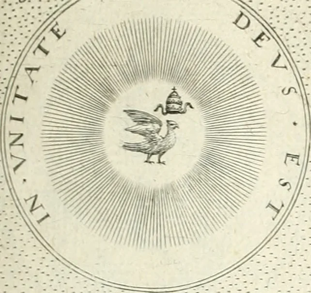 An illustration from Symbola diuina & humana pontificvm, imperatorvm, regvm : accessit breuis & facilis isagoge Iac. Typotii : ex mvsaeo Octavii de Strada civis Romani : tomus primus[-tertius], 1601, leaf 28