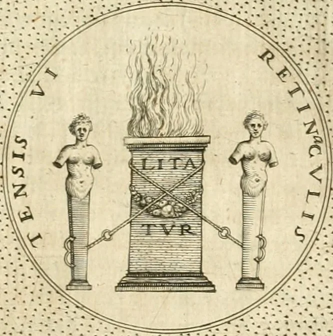 An illustration from Symbola diuina & humana pontificvm, imperatorvm, regvm : accessit breuis & facilis isagoge Iac. Typotii : ex mvsaeo Octavii de Strada civis Romani : tomus primus[-tertius], 1601, leaf 286