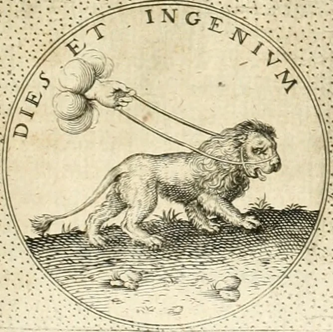 An illustration from Symbola diuina & humana pontificvm, imperatorvm, regvm : accessit breuis & facilis isagoge Iac. Typotii : ex mvsaeo Octavii de Strada civis Romani : tomus primus[-tertius], 1601, leaf 286