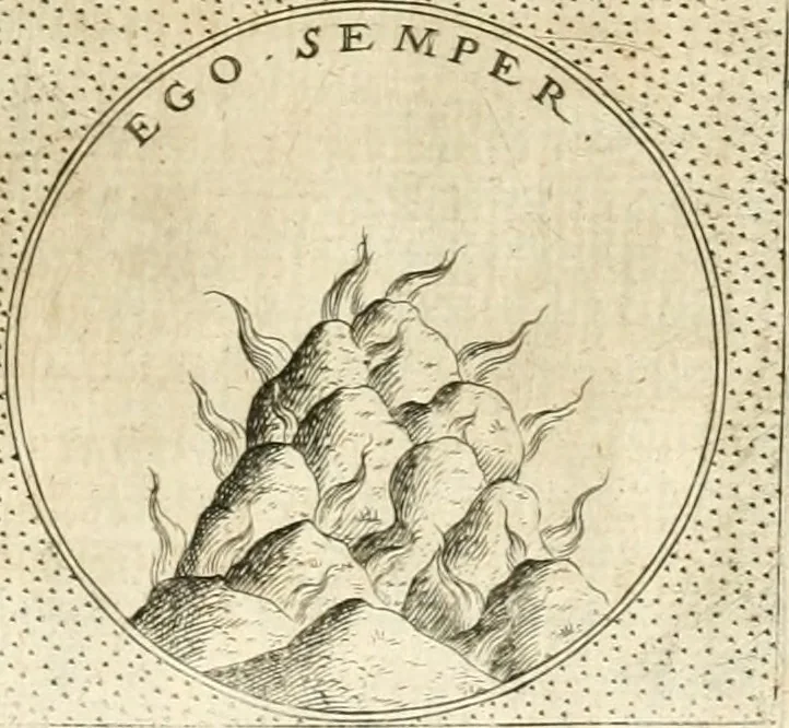 An illustration from Symbola diuina & humana pontificvm, imperatorvm, regvm : accessit breuis & facilis isagoge Iac. Typotii : ex mvsaeo Octavii de Strada civis Romani : tomus primus[-tertius], 1601, leaf 286