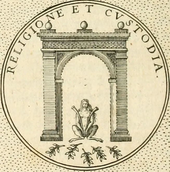 An illustration from Symbola diuina & humana pontificvm, imperatorvm, regvm : accessit breuis & facilis isagoge Iac. Typotii : ex mvsaeo Octavii de Strada civis Romani : tomus primus[-tertius], 1601, leaf 291