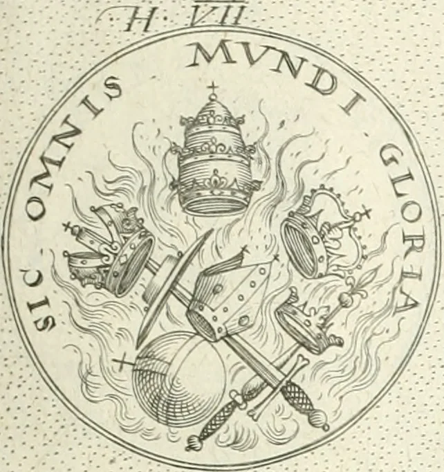 An illustration from Symbola diuina & humana pontificvm, imperatorvm, regvm : accessit breuis & facilis isagoge Iac. Typotii : ex mvsaeo Octavii de Strada civis Romani : tomus primus[-tertius], 1601, leaf 30