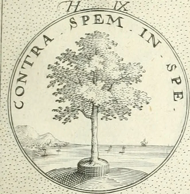 An illustration from Symbola diuina & humana pontificvm, imperatorvm, regvm : accessit breuis & facilis isagoge Iac. Typotii : ex mvsaeo Octavii de Strada civis Romani : tomus primus[-tertius], 1601, leaf 30