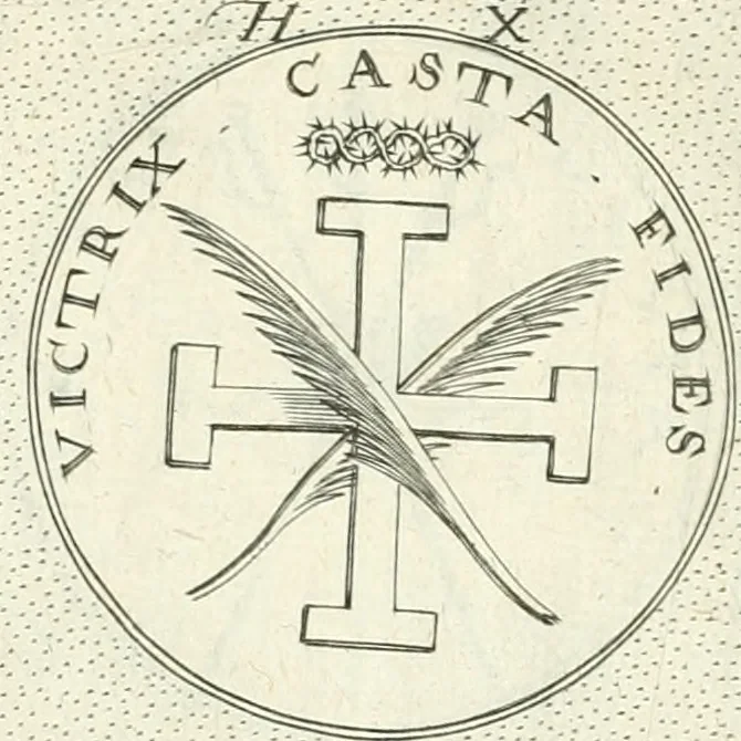 An illustration from Symbola diuina & humana pontificvm, imperatorvm, regvm : accessit breuis & facilis isagoge Iac. Typotii : ex mvsaeo Octavii de Strada civis Romani : tomus primus[-tertius], 1601, leaf 30