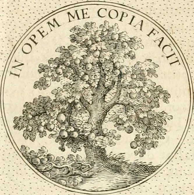 An illustration from Symbola diuina & humana pontificvm, imperatorvm, regvm : accessit breuis & facilis isagoge Iac. Typotii : ex mvsaeo Octavii de Strada civis Romani : tomus primus[-tertius], 1601, leaf 311