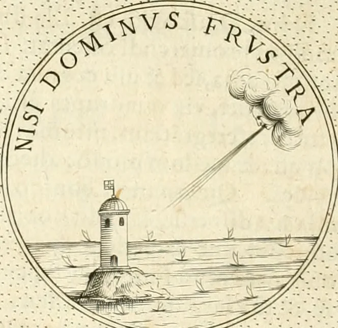 An illustration from Symbola diuina & humana pontificvm, imperatorvm, regvm : accessit breuis & facilis isagoge Iac. Typotii : ex mvsaeo Octavii de Strada civis Romani : tomus primus[-tertius], 1601, leaf 311