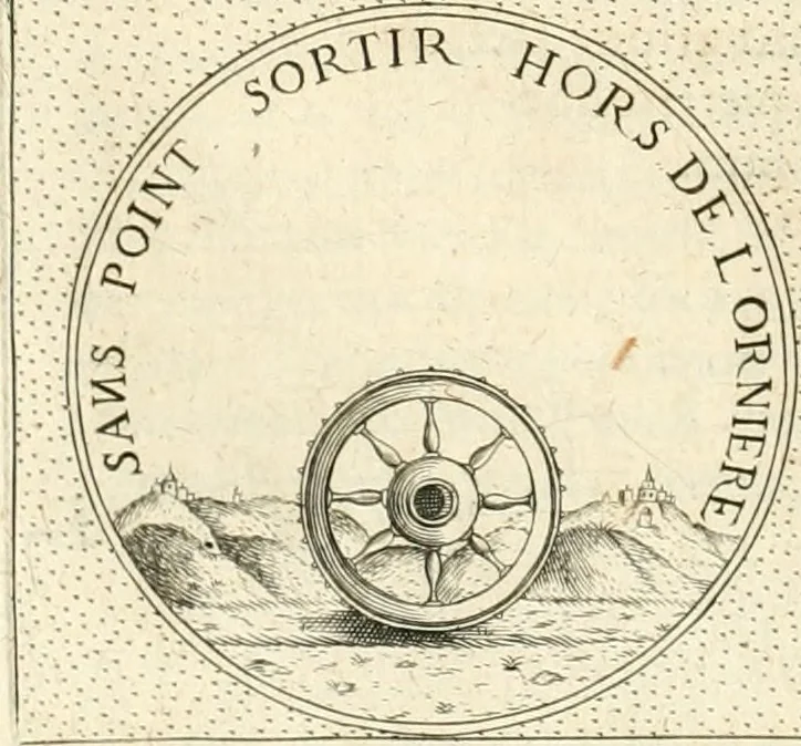 An illustration from Symbola diuina & humana pontificvm, imperatorvm, regvm : accessit breuis & facilis isagoge Iac. Typotii : ex mvsaeo Octavii de Strada civis Romani : tomus primus[-tertius], 1601, leaf 311