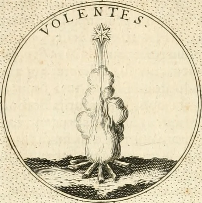 An illustration from Symbola diuina & humana pontificvm, imperatorvm, regvm : accessit breuis & facilis isagoge Iac. Typotii : ex mvsaeo Octavii de Strada civis Romani : tomus primus[-tertius], 1601, leaf 315