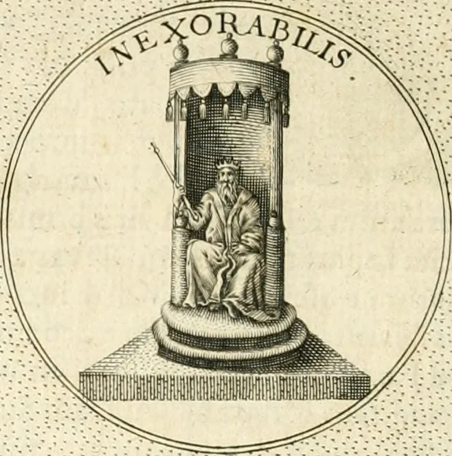 An illustration from Symbola diuina & humana pontificvm, imperatorvm, regvm : accessit breuis & facilis isagoge Iac. Typotii : ex mvsaeo Octavii de Strada civis Romani : tomus primus[-tertius], 1601, leaf 315