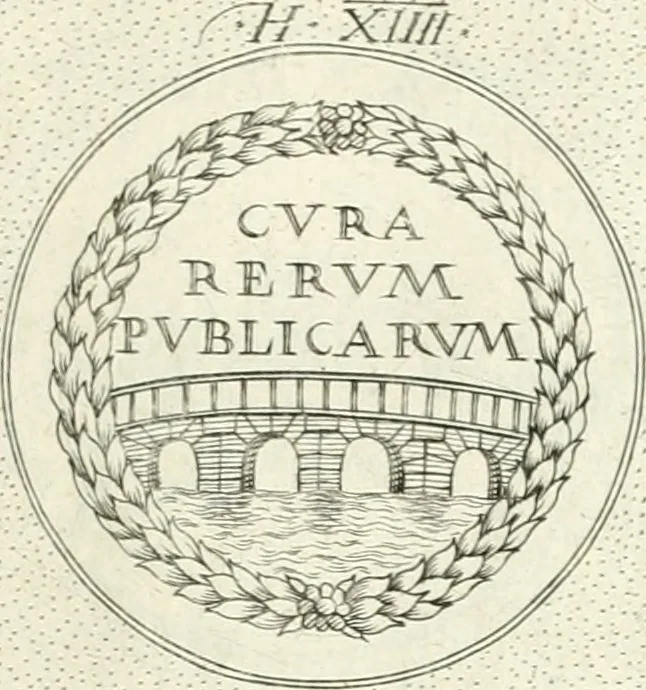 An illustration from Symbola diuina & humana pontificvm, imperatorvm, regvm : accessit breuis & facilis isagoge Iac. Typotii : ex mvsaeo Octavii de Strada civis Romani : tomus primus[-tertius], 1601, leaf 32