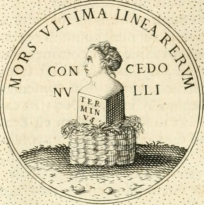 An illustration from Symbola diuina & humana pontificvm, imperatorvm, regvm : accessit breuis & facilis isagoge Iac. Typotii : ex mvsaeo Octavii de Strada civis Romani : tomus primus[-tertius], 1601, leaf 321
