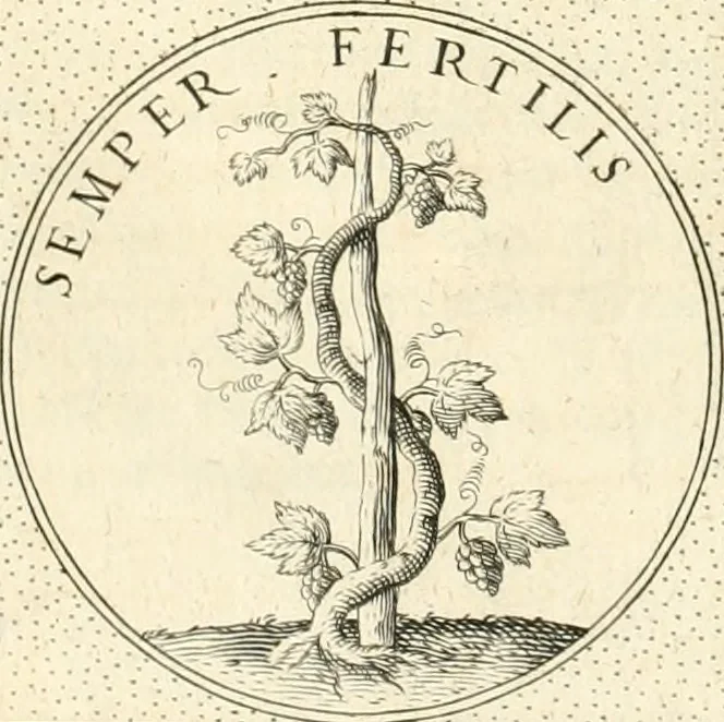 An illustration from Symbola diuina & humana pontificvm, imperatorvm, regvm : accessit breuis & facilis isagoge Iac. Typotii : ex mvsaeo Octavii de Strada civis Romani : tomus primus[-tertius], 1601, leaf 321