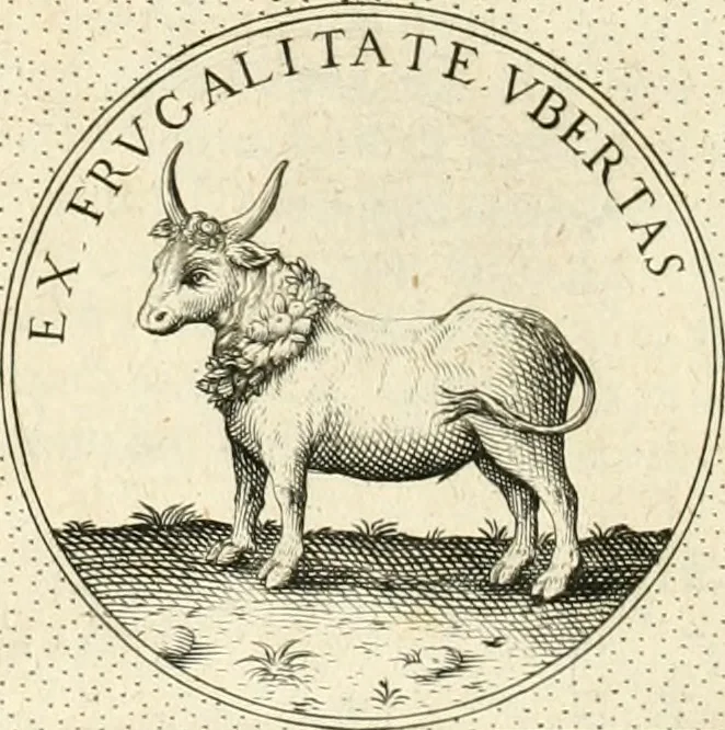 An illustration from Symbola diuina & humana pontificvm, imperatorvm, regvm : accessit breuis & facilis isagoge Iac. Typotii : ex mvsaeo Octavii de Strada civis Romani : tomus primus[-tertius], 1601, leaf 321
