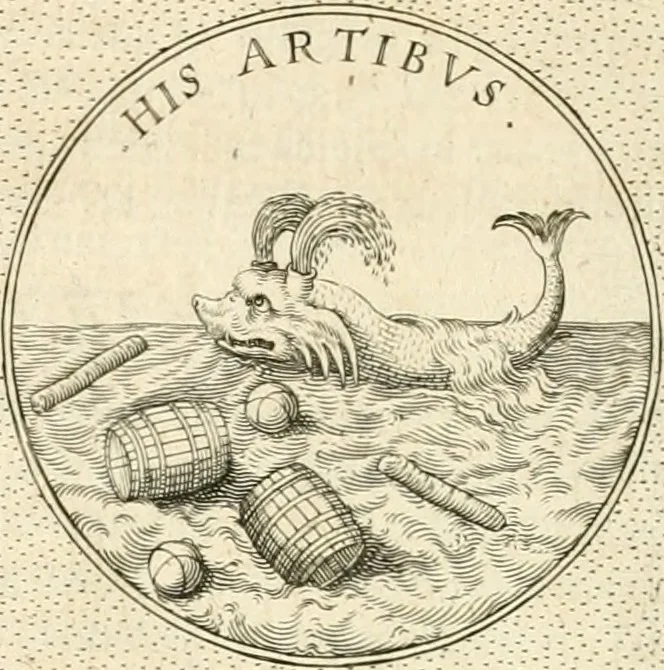 An illustration from Symbola diuina & humana pontificvm, imperatorvm, regvm : accessit breuis & facilis isagoge Iac. Typotii : ex mvsaeo Octavii de Strada civis Romani : tomus primus[-tertius], 1601, leaf 325