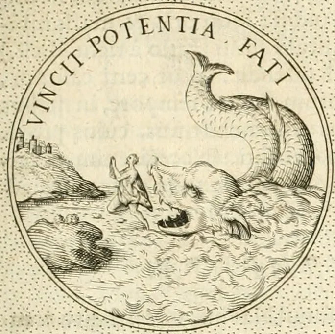 An illustration from Symbola diuina & humana pontificvm, imperatorvm, regvm : accessit breuis & facilis isagoge Iac. Typotii : ex mvsaeo Octavii de Strada civis Romani : tomus primus[-tertius], 1601, leaf 332
