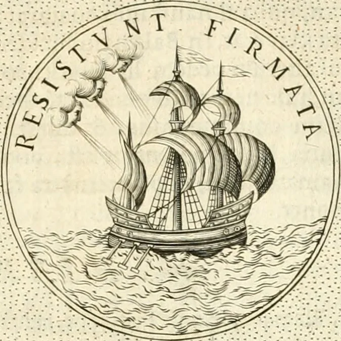 An illustration from Symbola diuina & humana pontificvm, imperatorvm, regvm : accessit breuis & facilis isagoge Iac. Typotii : ex mvsaeo Octavii de Strada civis Romani : tomus primus[-tertius], 1601, leaf 332
