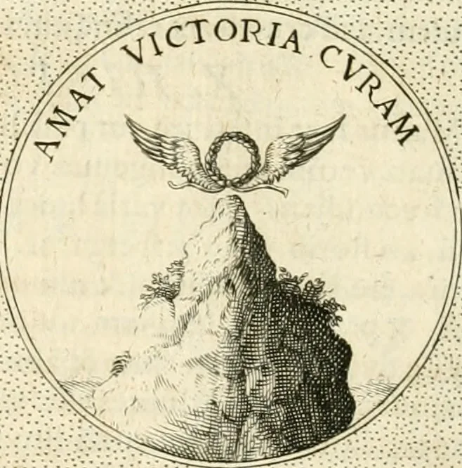 An illustration from Symbola diuina & humana pontificvm, imperatorvm, regvm : accessit breuis & facilis isagoge Iac. Typotii : ex mvsaeo Octavii de Strada civis Romani : tomus primus[-tertius], 1601, leaf 335