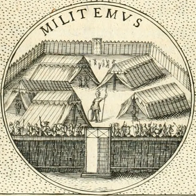 An illustration from Symbola diuina & humana pontificvm, imperatorvm, regvm : accessit breuis & facilis isagoge Iac. Typotii : ex mvsaeo Octavii de Strada civis Romani : tomus primus[-tertius], 1601, leaf 339